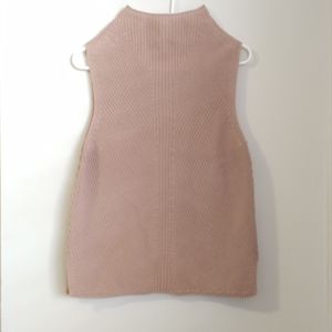 Max Studio Beige Tan Knitted Shell Tank Sweater Size Large